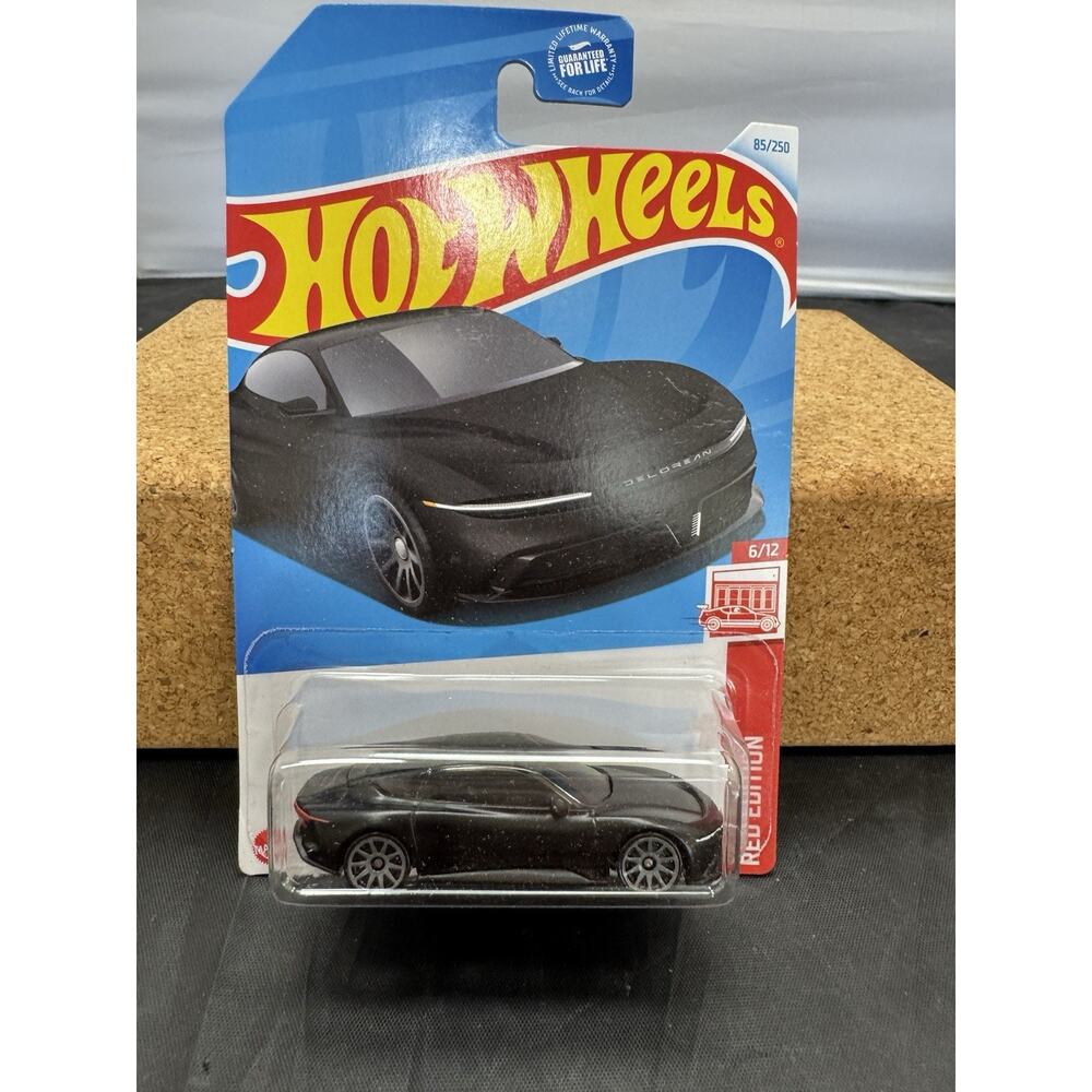 2024 Hot Wheels DeLorean Alpha5 Black Red Edition 6/12 Target Exclusive #85/250